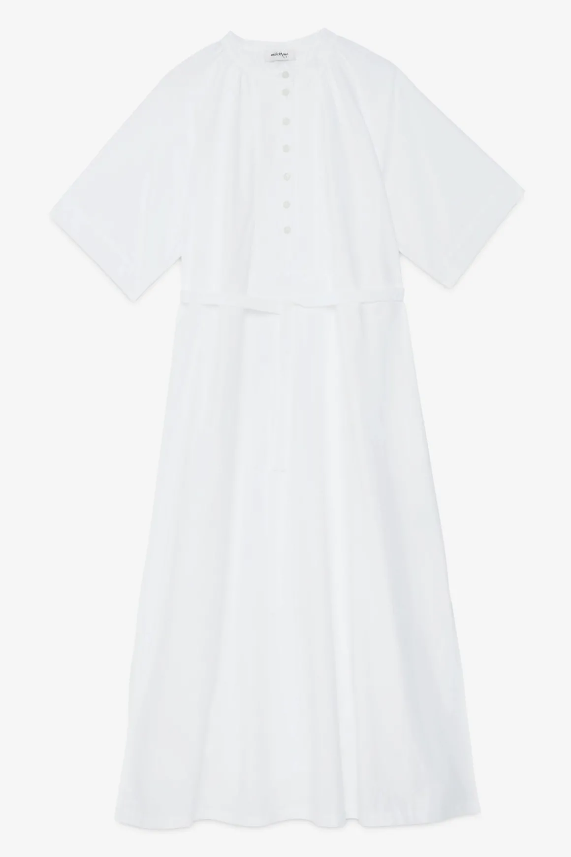 Langes Popelinekleid