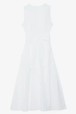 Langes Popelinekleid