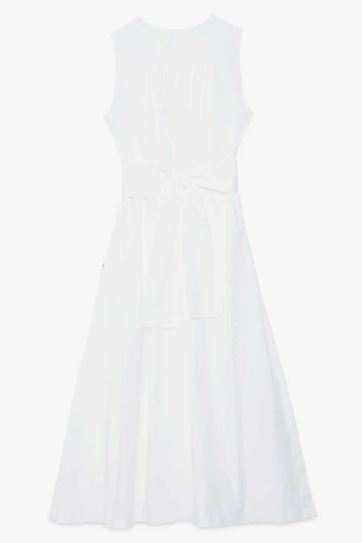 Langes Popelinekleid