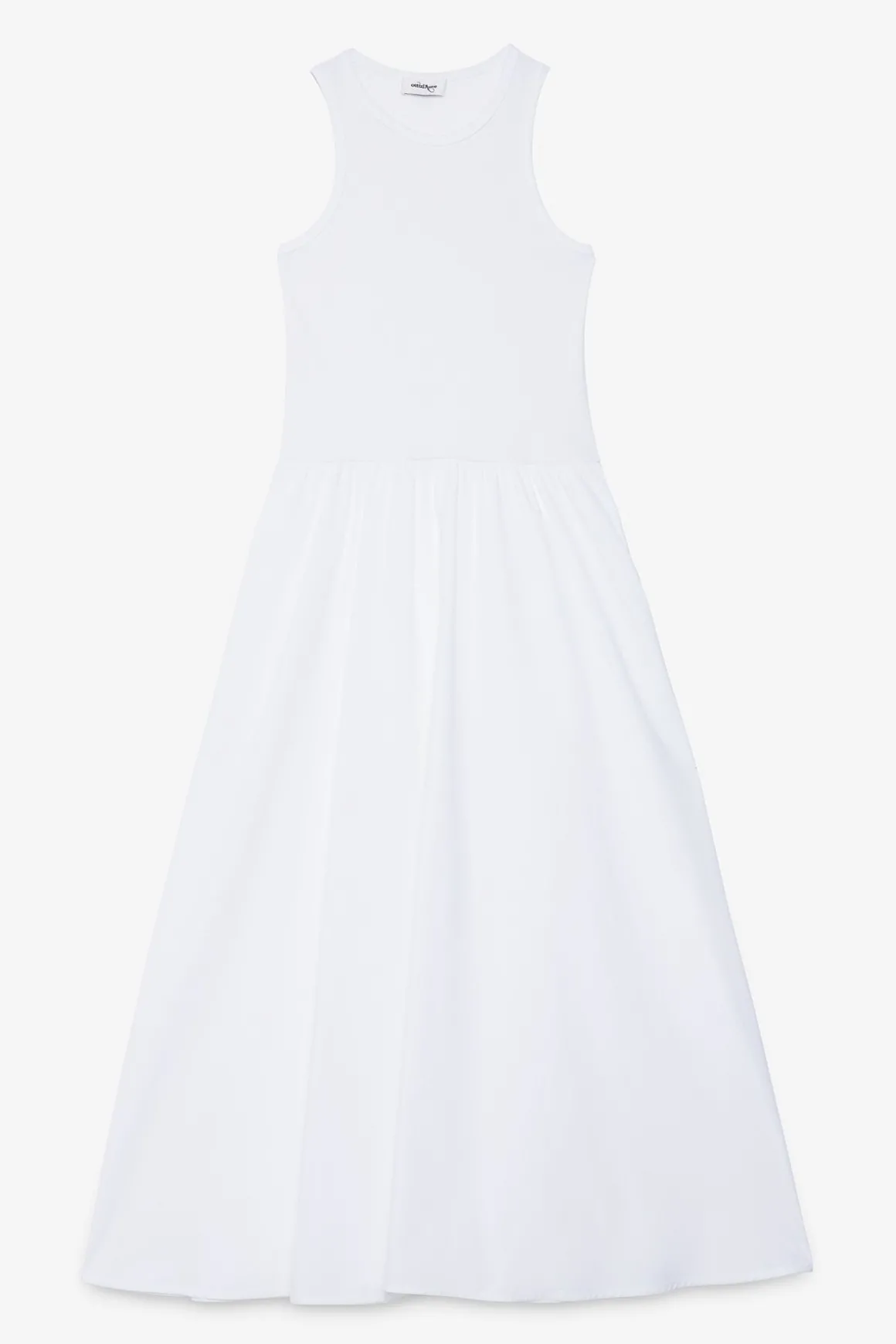 Langes Popelinekleid