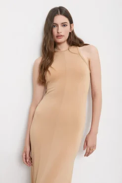 Langes Stretchkleid