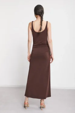 Langes Stretchkleid