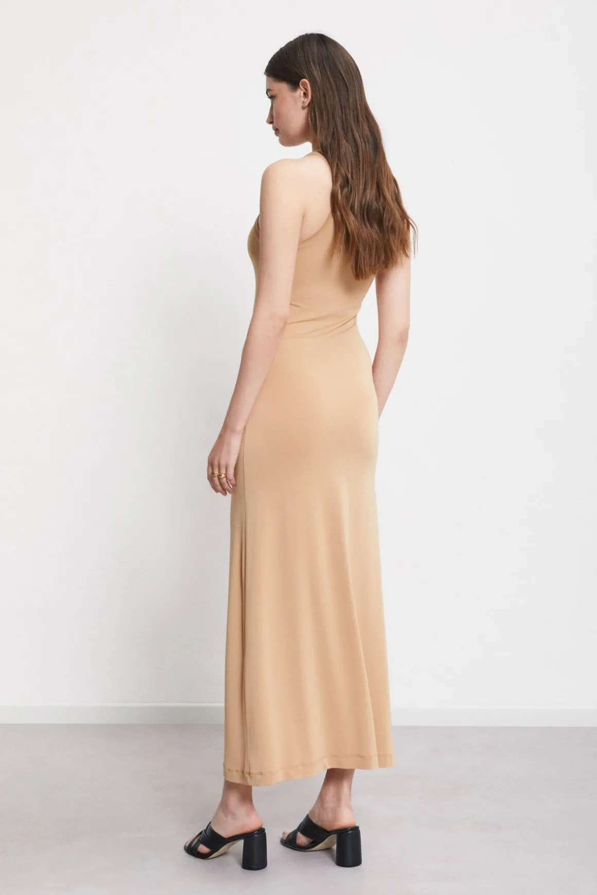 Langes Stretchkleid