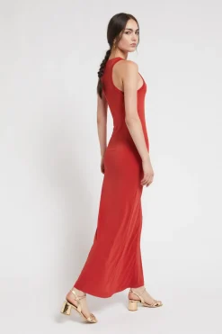 Langes Stretchkleid