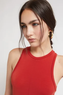 Langes Stretchkleid