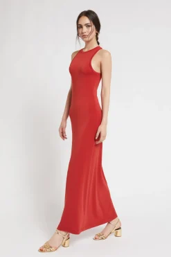Langes Stretchkleid