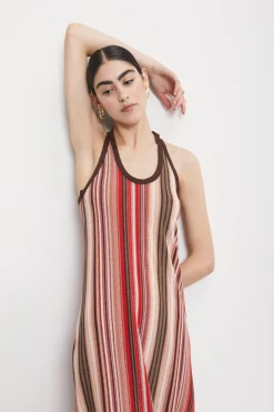 Langes Strickkleid