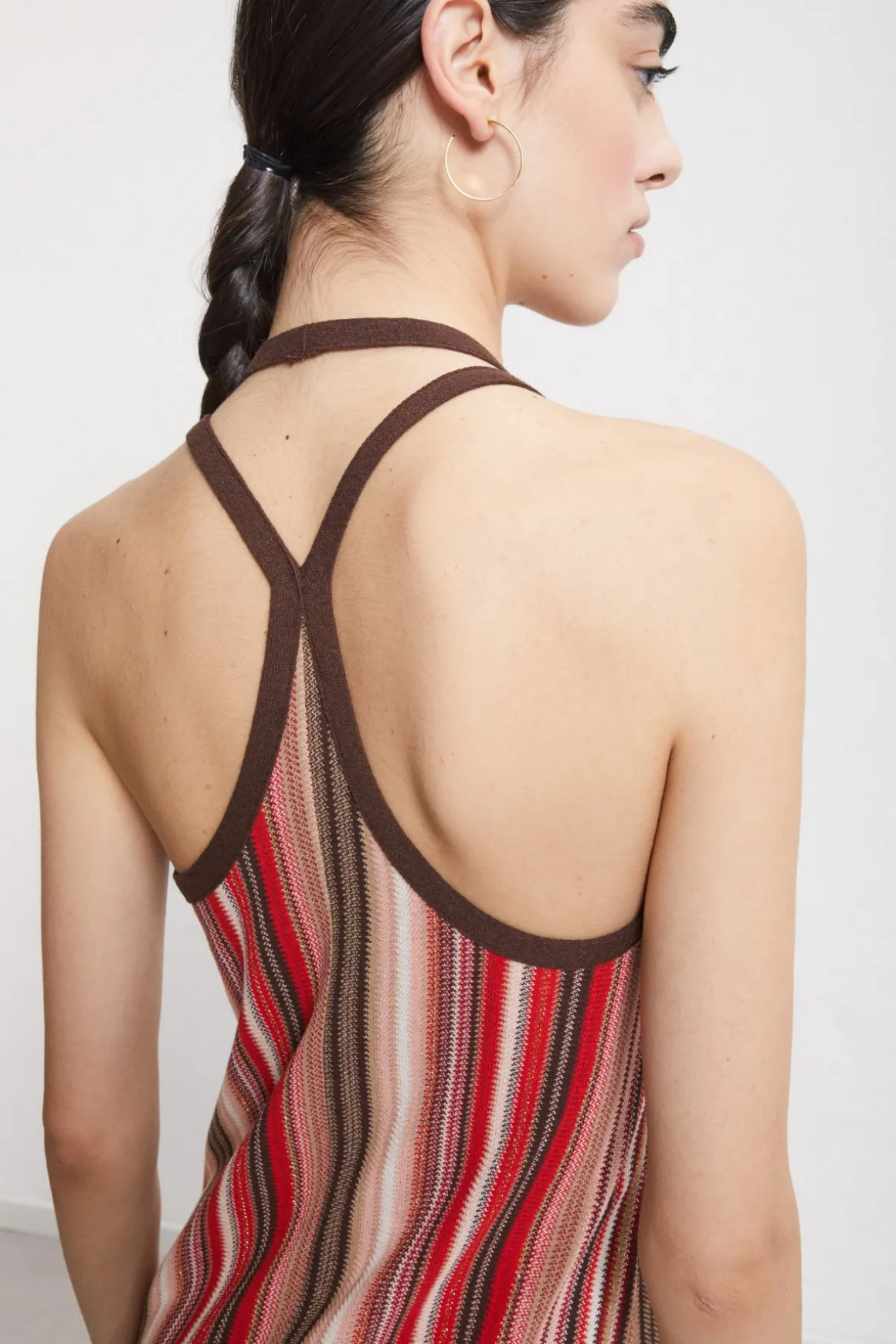 Langes Strickkleid
