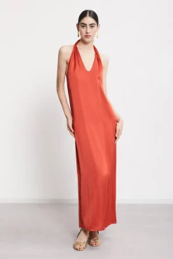 Langes Viskosekleid