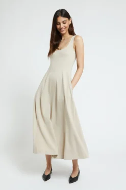 Langes Viskosekleid