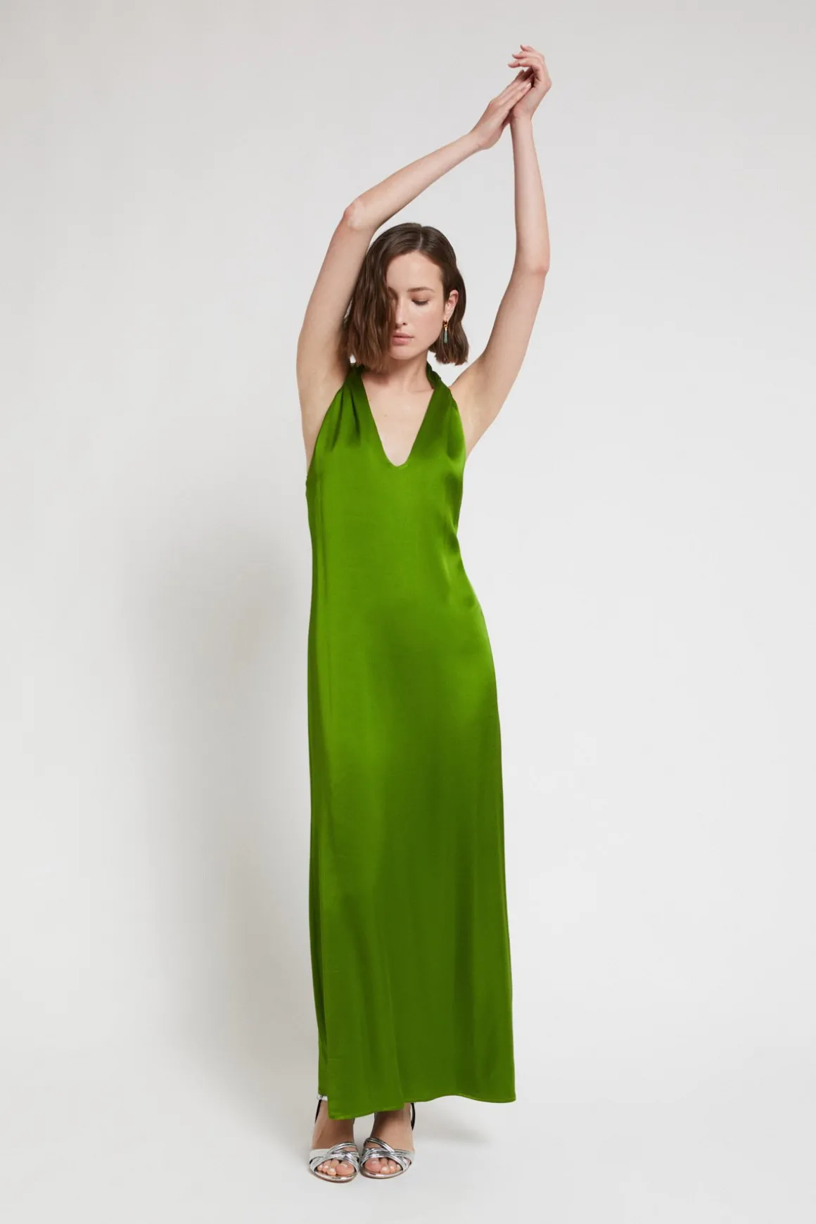 Langes Viskosekleid