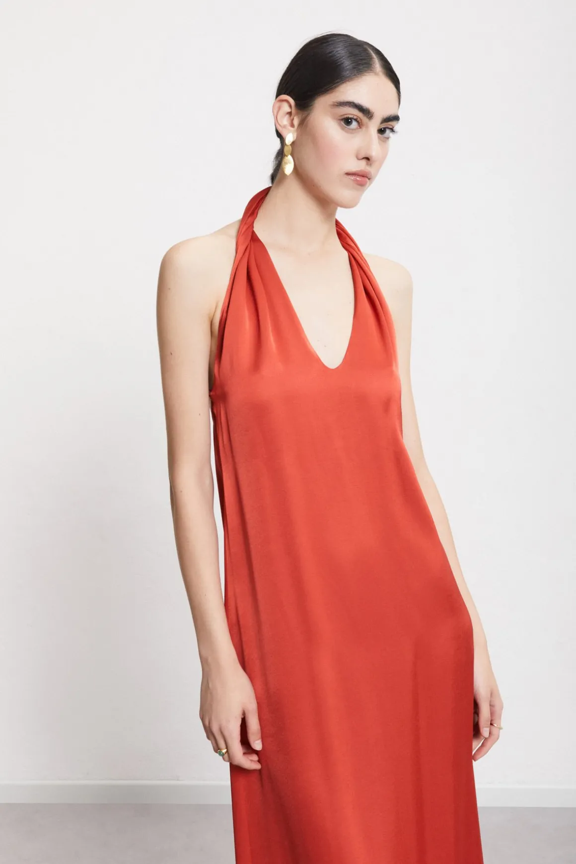 Langes Viskosekleid