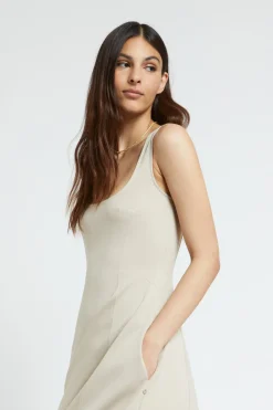 Langes Viskosekleid