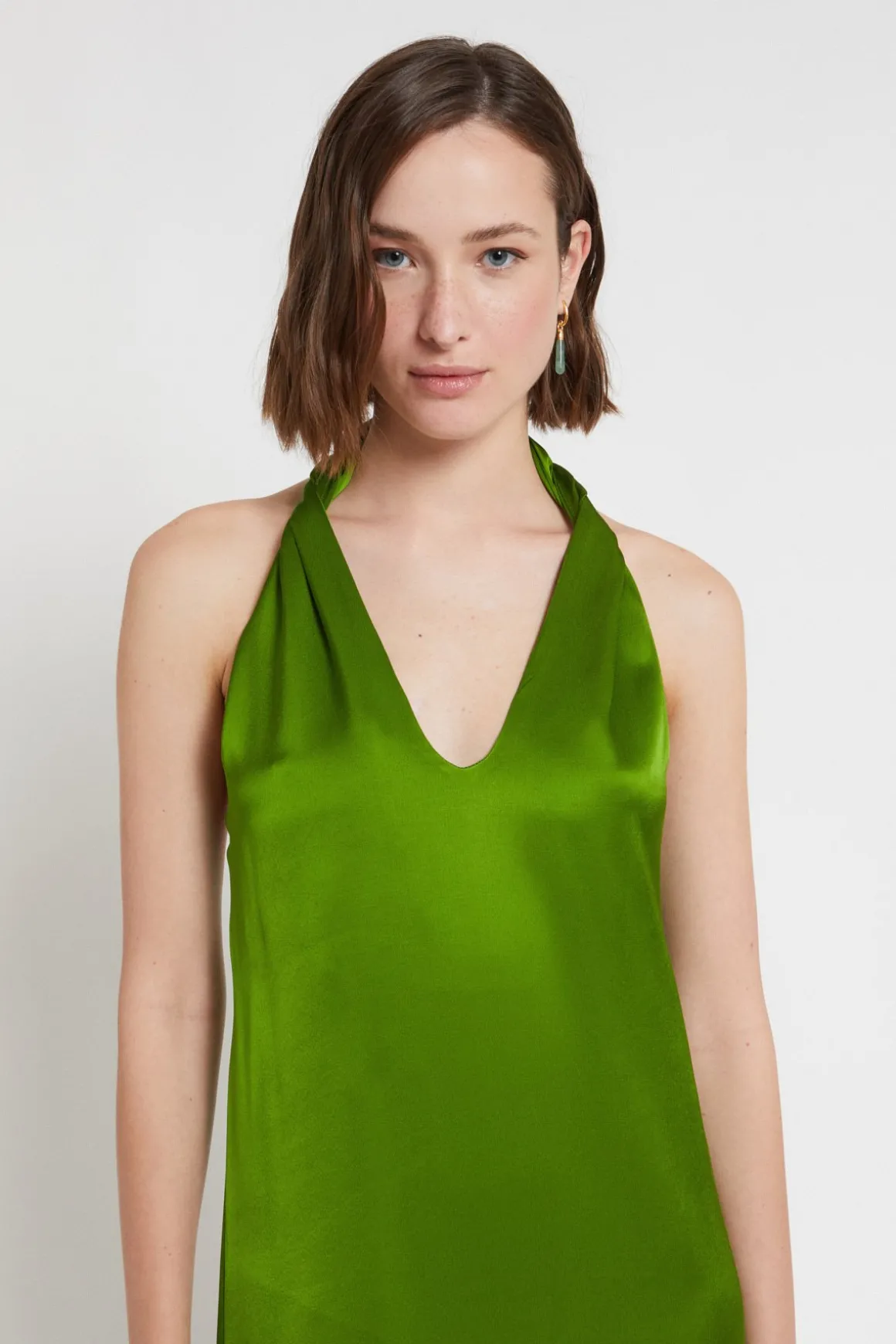 Langes Viskosekleid