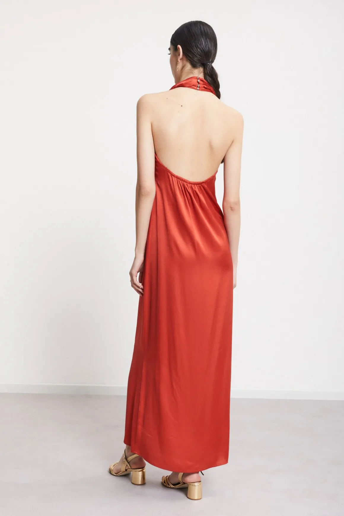 Langes Viskosekleid