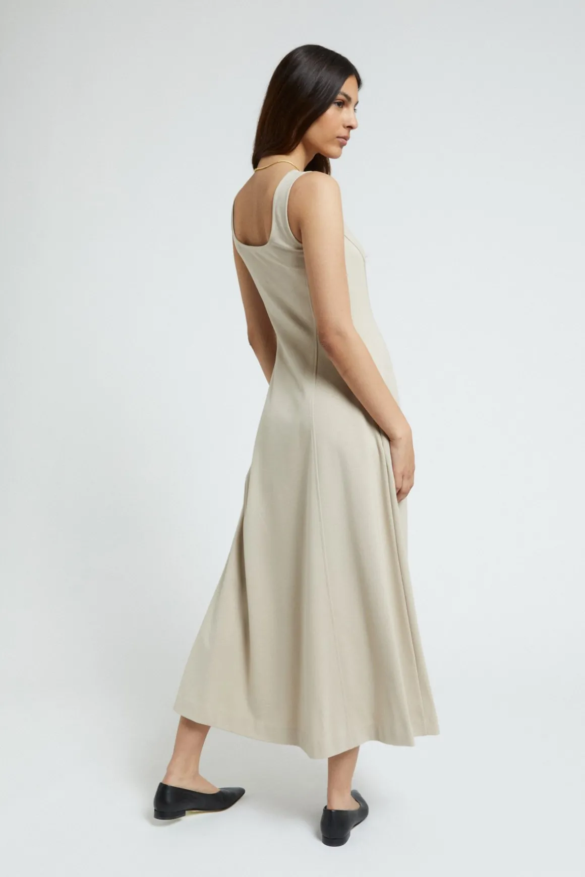 Langes Viskosekleid
