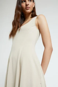 Langes Viskosekleid