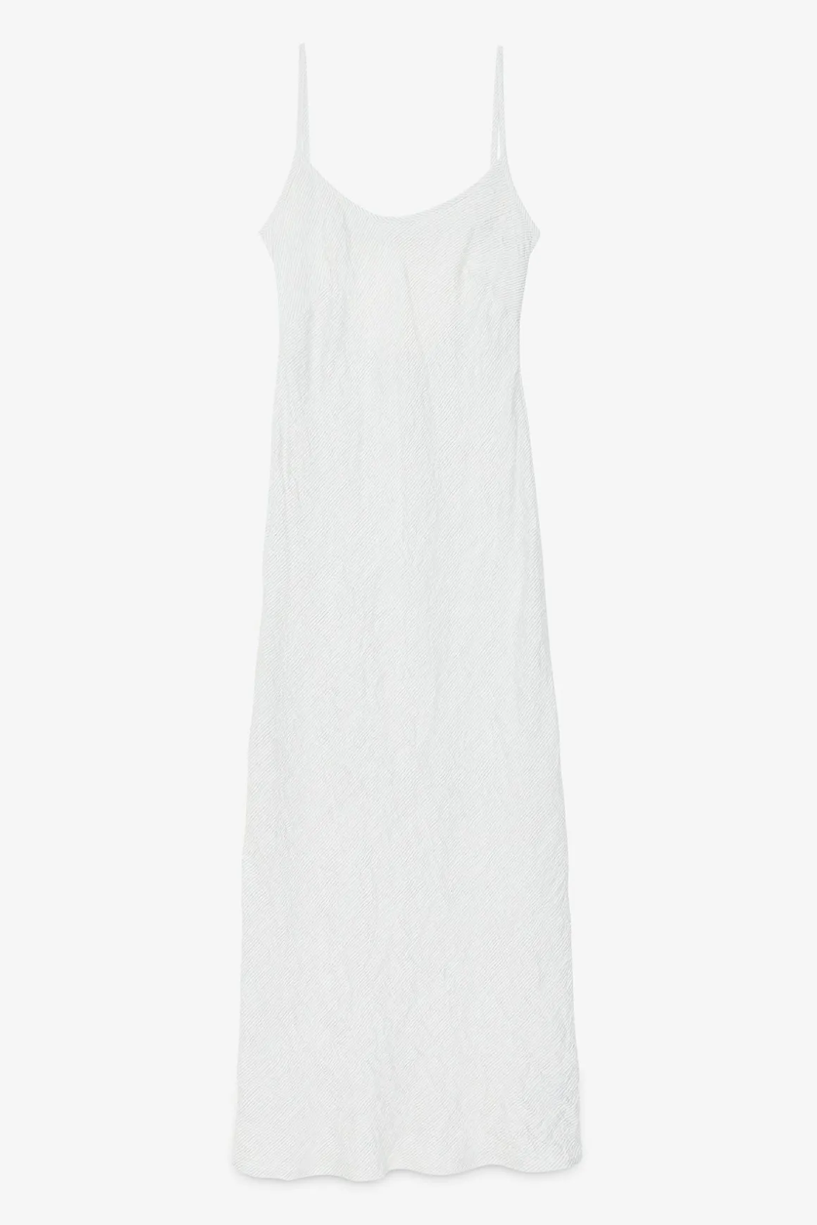 Langes Viskosekleid im Unterkleidstil