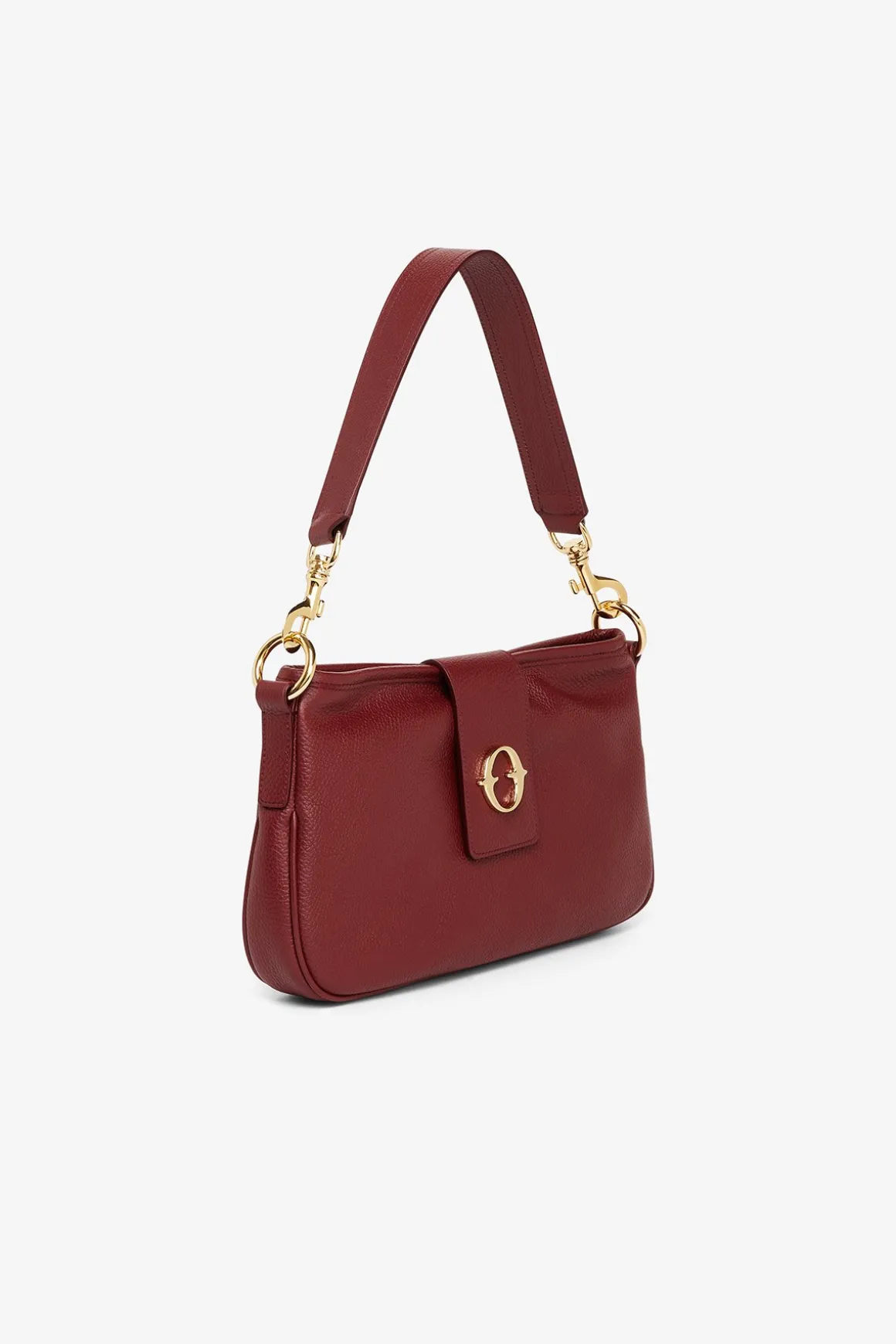 Leder Baguette Tasche