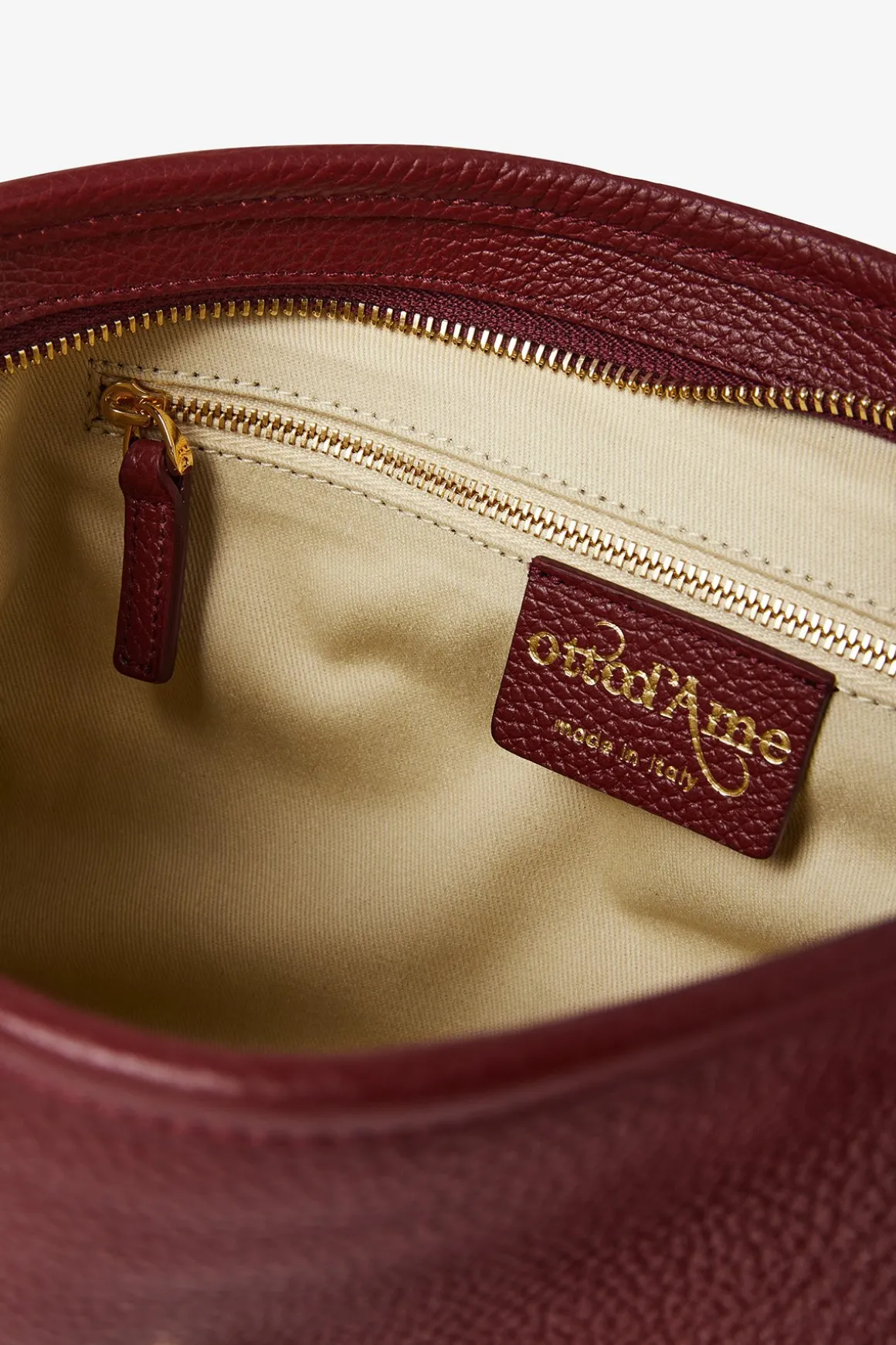 Leder Baguette Tasche