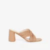 Ledersandalen mit hohem Absatz