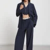 Leinenhose aus 2 Stoffen