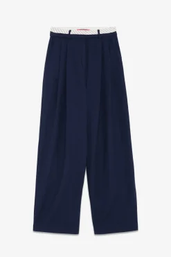 Leinenhose aus 2 Stoffen