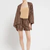 Leinenjacke im Kimono-Stil
