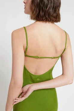 Leinenkleid im Unterkleidstil
