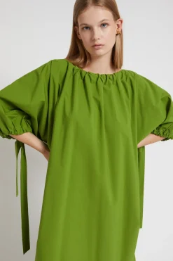Midikleid aus Popeline