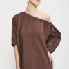 Midikleid aus Popeline