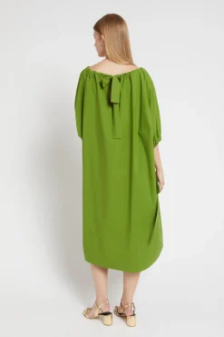Midikleid aus Popeline