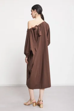 Midikleid aus Popeline