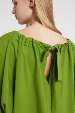 Midikleid aus Popeline