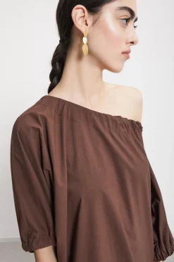 Midikleid aus Popeline