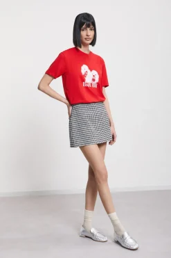 Minirock mit Vichy-Print