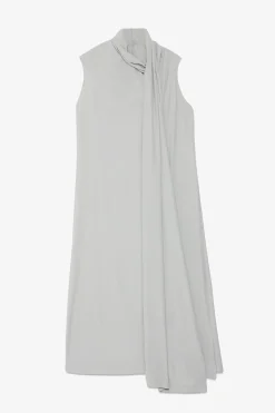 Mittellanges Kleid mit Schärpe