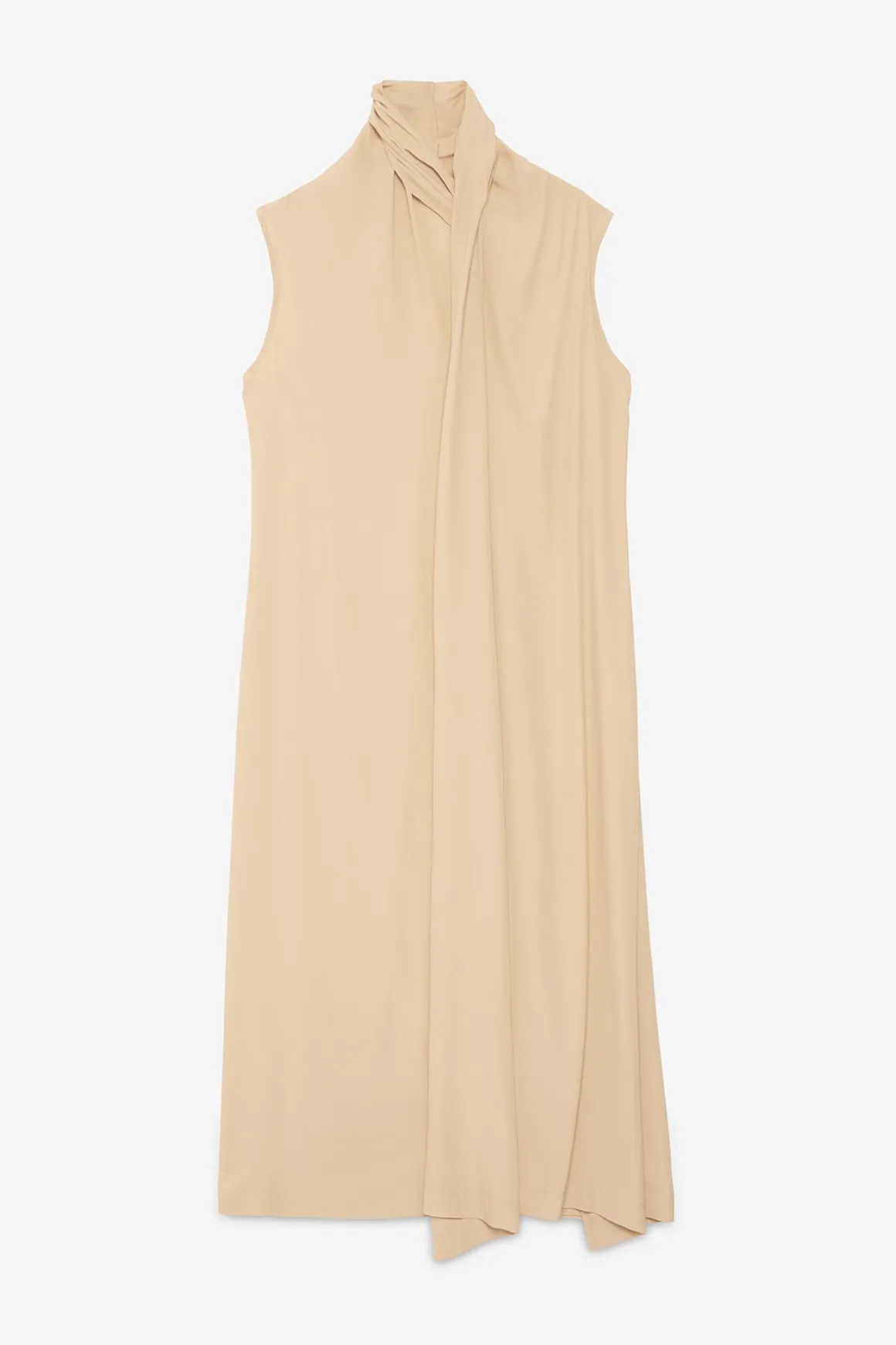 Mittellanges Kleid mit Schärpe