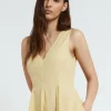 Mittellanges Popelinekleid
