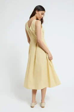 Mittellanges Popelinekleid