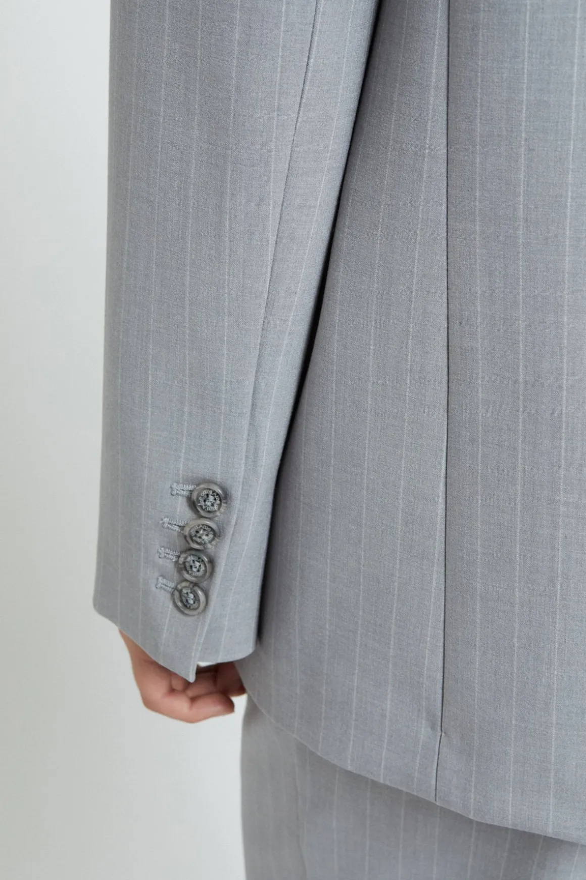 Nadelstreifenjacke mit 1 Knopf