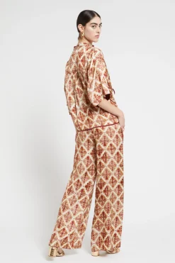 Palazzo-Hose aus bedruckter Viskose