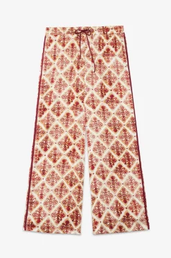 Palazzo-Hose aus bedruckter Viskose