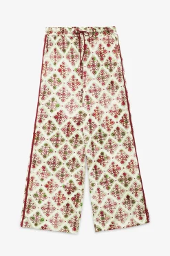 Palazzo-Hose aus bedruckter Viskose