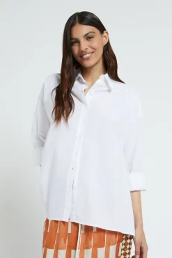 Popelinebluse