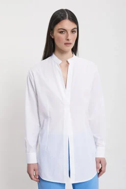 Popelinebluse