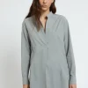 Popelinebluse