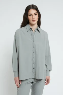 Popelinebluse