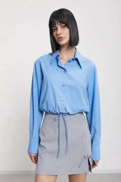 Popelinebluse