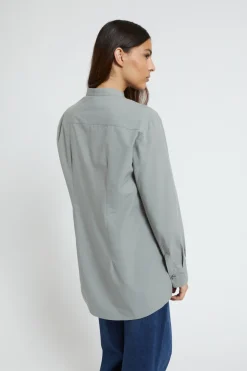 Popelinebluse